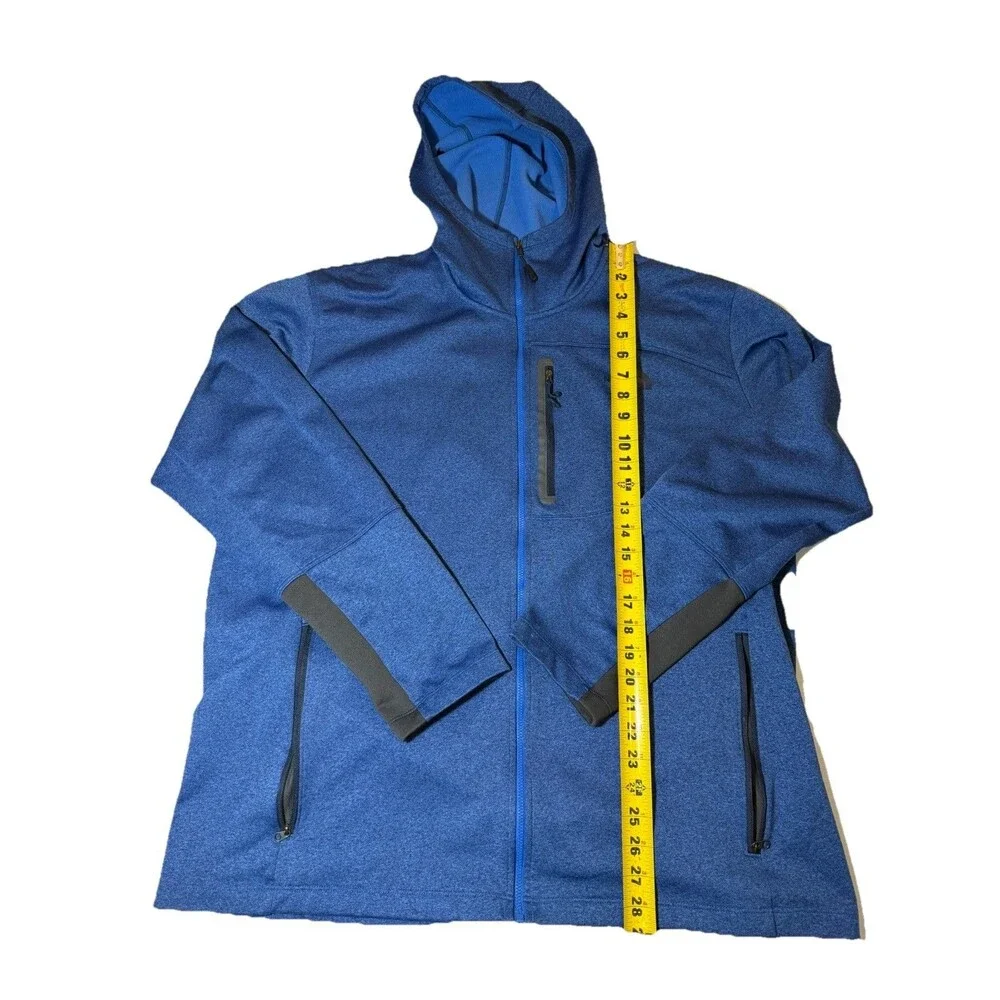 The North Face Canyonlands Men’s XXL Blue Full Zip Hooded Jacket Fleece